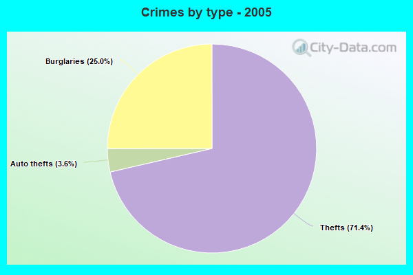 Crimes by type - 2005