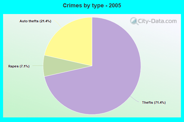 Crimes by type - 2005