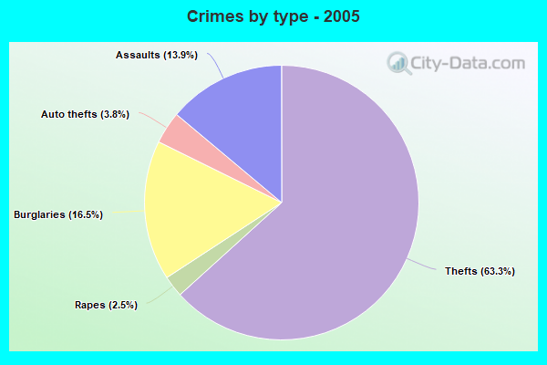 Crimes by type - 2005