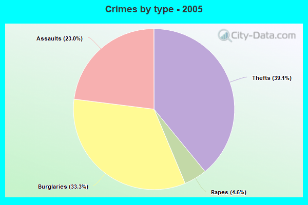 Crimes by type - 2005