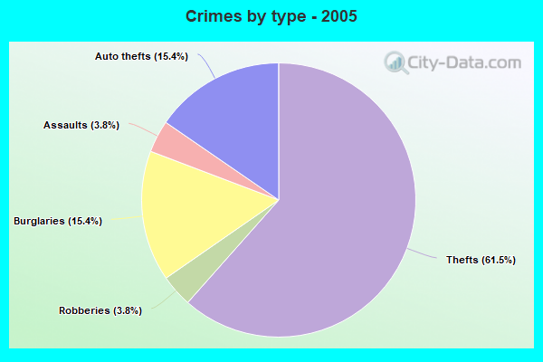 Crimes by type - 2005