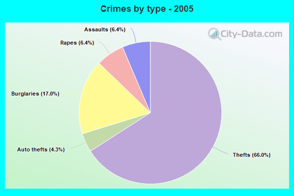 Crimes by type - 2005