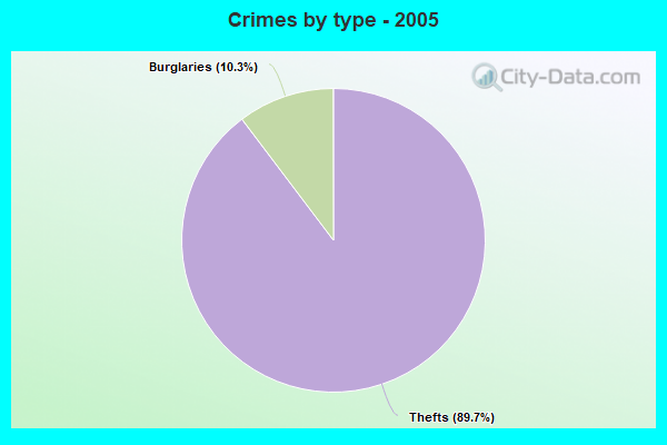 Crimes by type - 2005