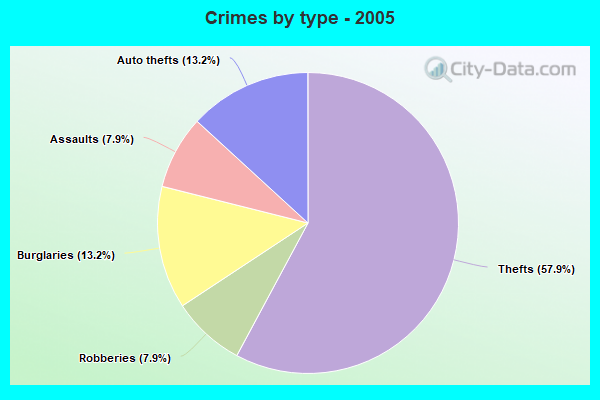 Crimes by type - 2005