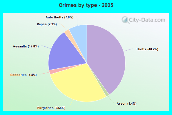 Crimes by type - 2005