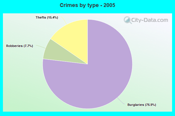 Crimes by type - 2005