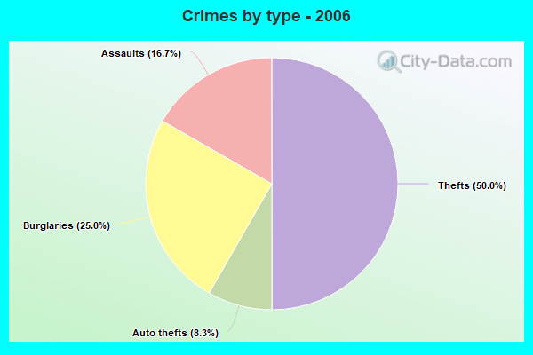 Crimes by type - 2006