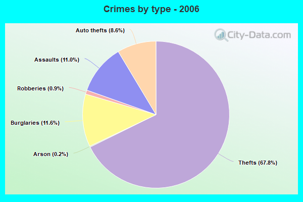 Crimes by type - 2006