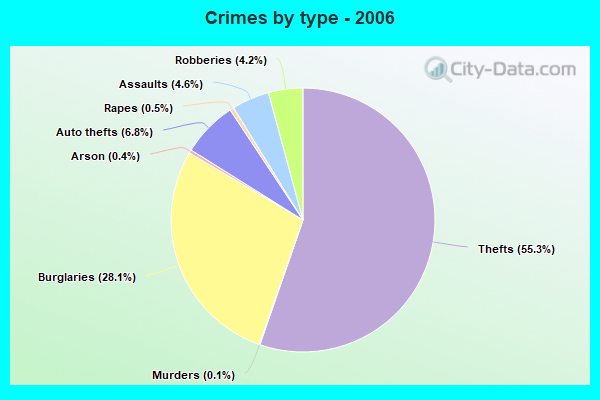 Crimes by type - 2006