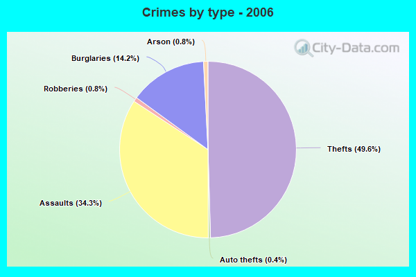 Crimes by type - 2006