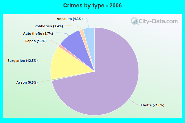 Crimes by type - 2006