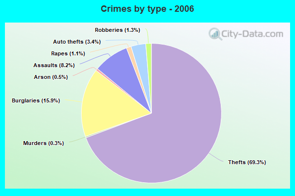 Crimes by type - 2006