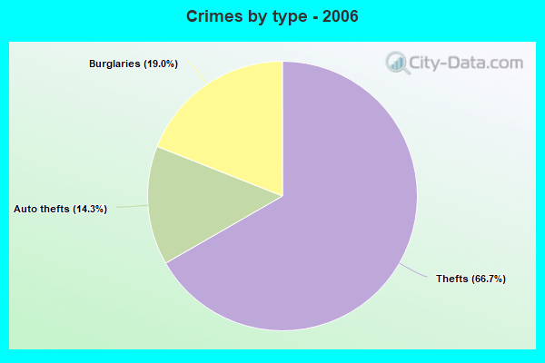 Crimes by type - 2006