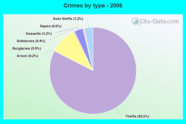 Crimes by type - 2006