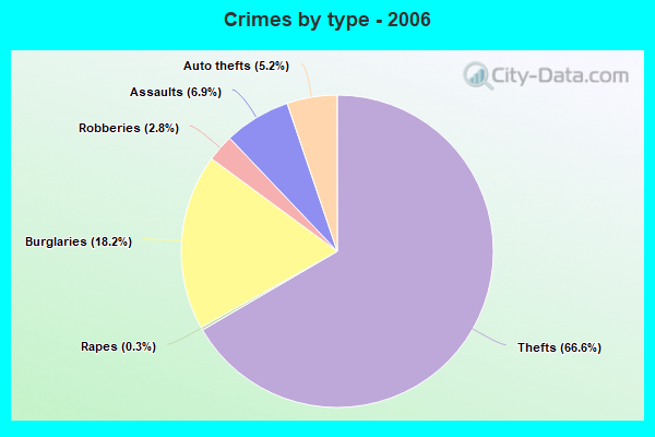 Crimes by type - 2006