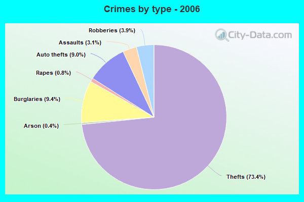 Crimes by type - 2006