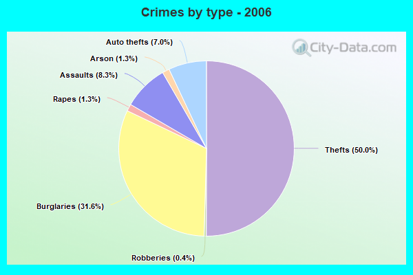 Crimes by type - 2006