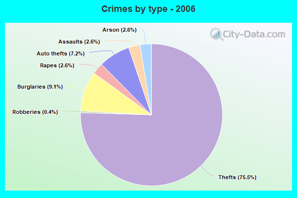 Crimes by type - 2006