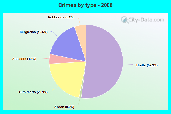 Crimes by type - 2006