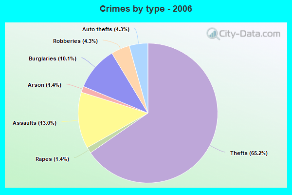 Crimes by type - 2006