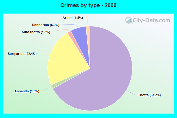 Crimes by type - 2006