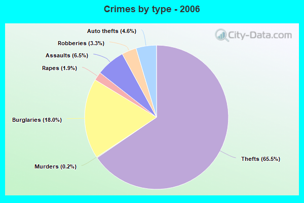 Crimes by type - 2006