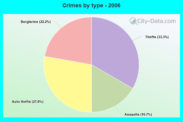 Crimes by type - 2006