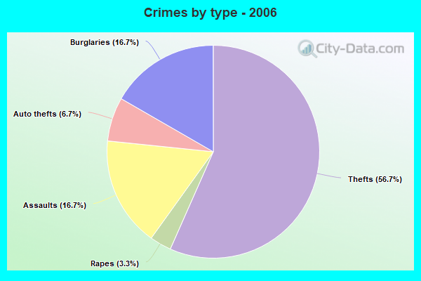 Crimes by type - 2006