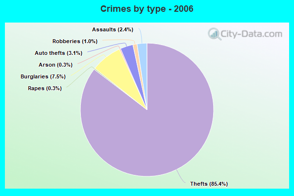 Crimes by type - 2006