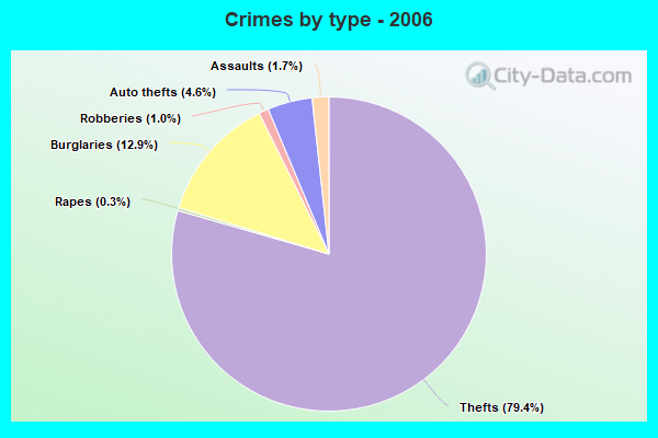 Crimes by type - 2006