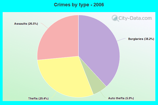 Crimes by type - 2006