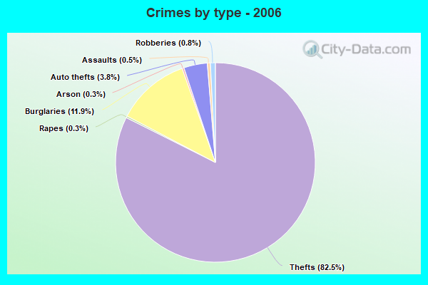 Crimes by type - 2006