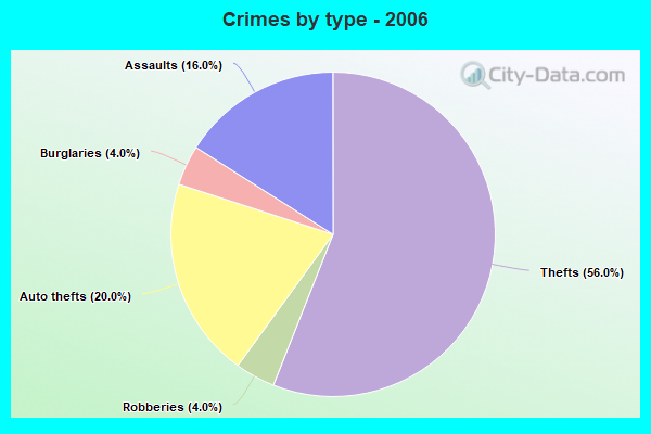 Crimes by type - 2006