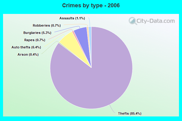 Crimes by type - 2006