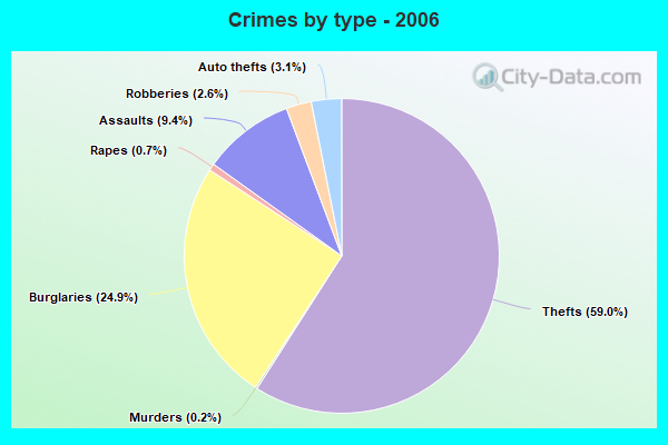 Crimes by type - 2006