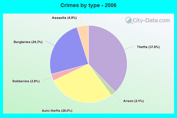 Crimes by type - 2006