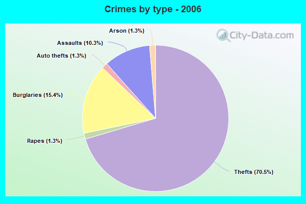 Crimes by type - 2006