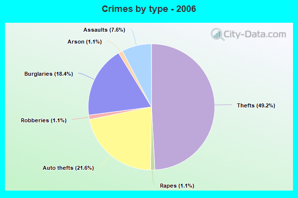 Crimes by type - 2006