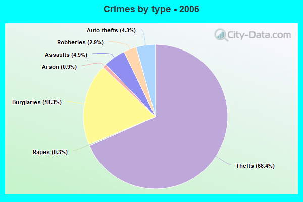 Crimes by type - 2006