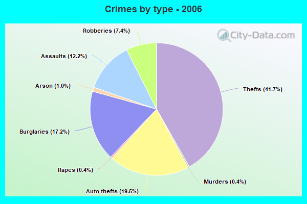 Crimes by type - 2006