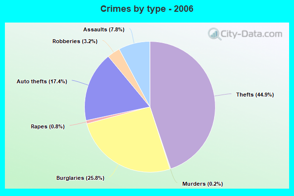 Crimes by type - 2006