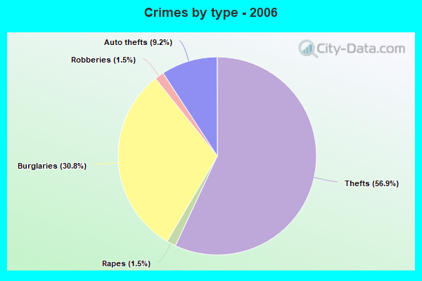 Crimes by type - 2006