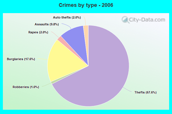 Crimes by type - 2006