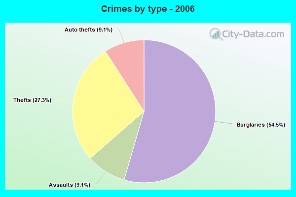 Crimes by type - 2006