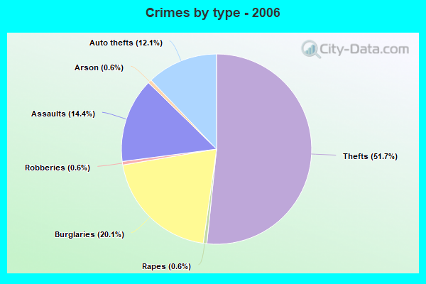 Crimes by type - 2006