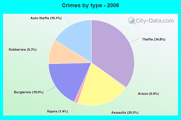 Crimes by type - 2006