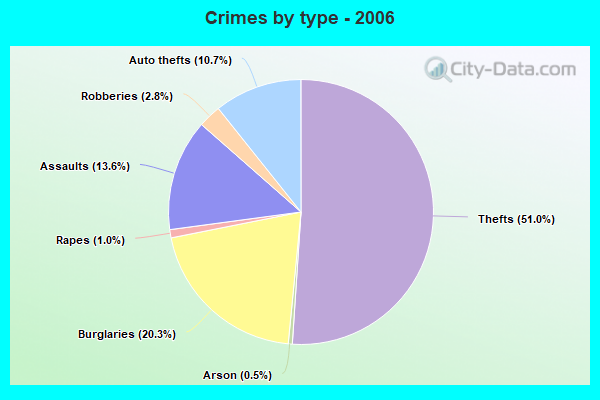 Crimes by type - 2006