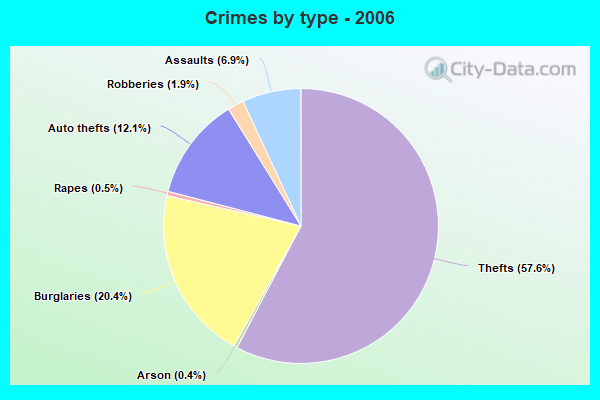 Crimes by type - 2006