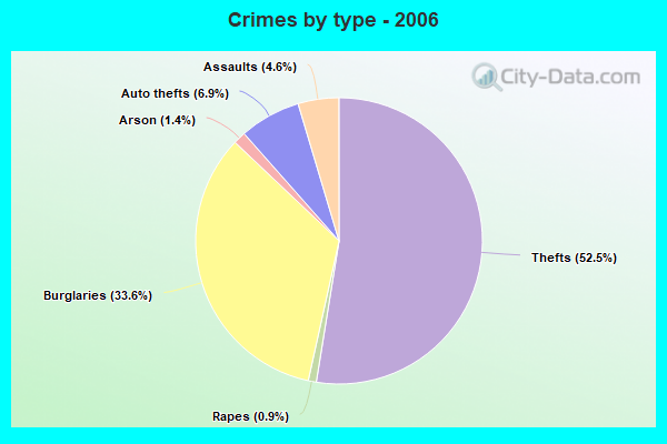 Crimes by type - 2006