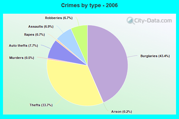 Crimes by type - 2006